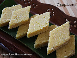 seven cup burfi recipe