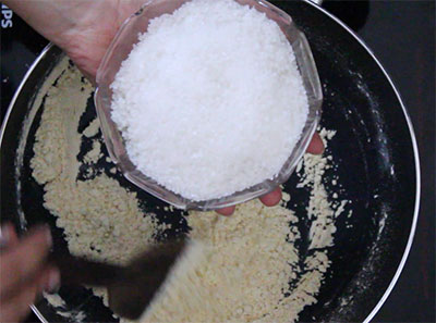 sugar for 7 cup burfi or seven cup sweet