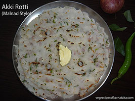 Karnataka style rice roti recipe