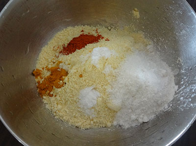 ingredients for aloo or alugadde bonda batter