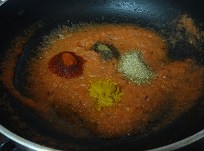 spice powders for aloo gobi or alugadde hookosu gojju