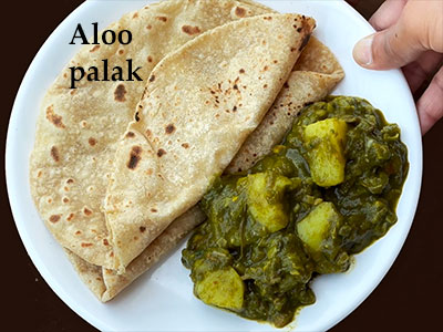 aloo palak recipe