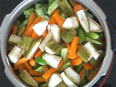 mixed vegetables for aviyal or avial