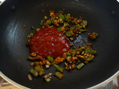 tomato and soya sauce for baby corn manchurian sauce