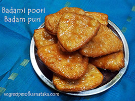 Badam puri recipe