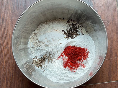 water, salt and optional ingredients for beetroot dosa recipe