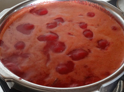 boiling beetroot sambar