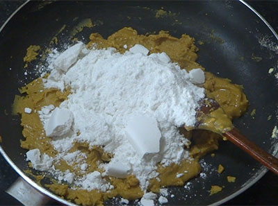 powdered sugar for besan ladoo or besan unde