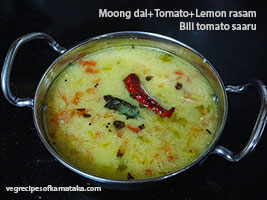 moong dal and tomat rasam recipe
