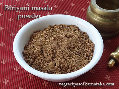 biriyani masala powder recipe