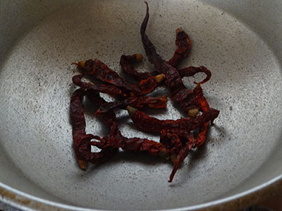 red chilis for bisi bele bath powder