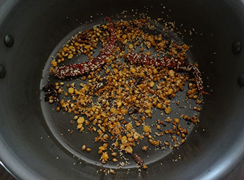 frying spices for bisi bele bath powder