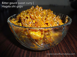 Bitter gourd sweet curry