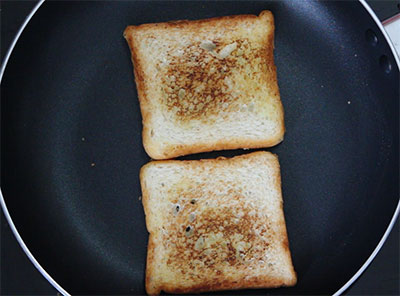 toasted bread for iyengar bread toast or masala bread toast