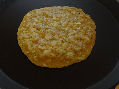 making cabbage dosa or cabbage dose 