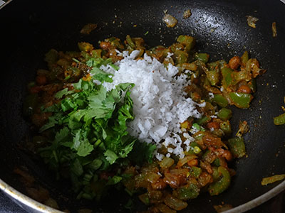 coconut for capsicum rice or capsicum bath