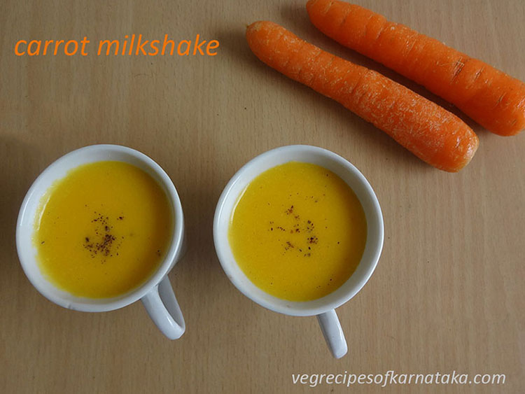 carrot juice or milkshake