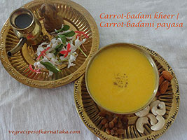 Carrot badami payasa recipe