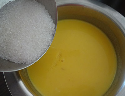 milk and sugar for carrot badami payasa or carrot badam kheer