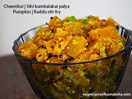 pumpkin palya recipe