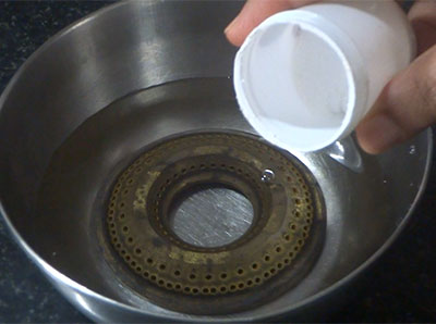 soaking burner for how to clean stove burner