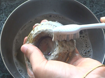 brushing burners for how to clean stove burner