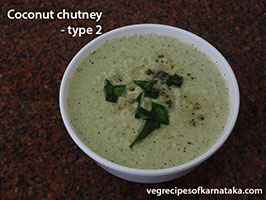 Bangalore style coconut chutney