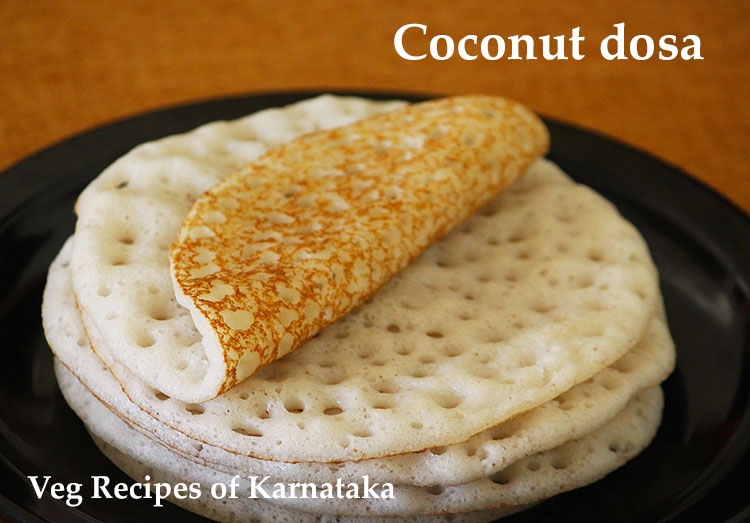 coconut dosa recipe or kayi dose