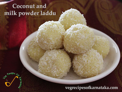 coconut and milk powder ladoo recipe