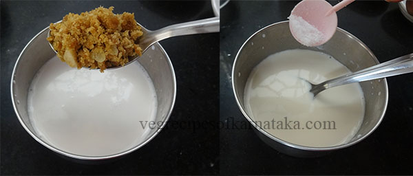 sweetened coconut milk