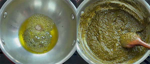 tempering for coriander leaves chutney