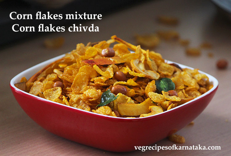 corn flakes mixture or cornflakes chivda