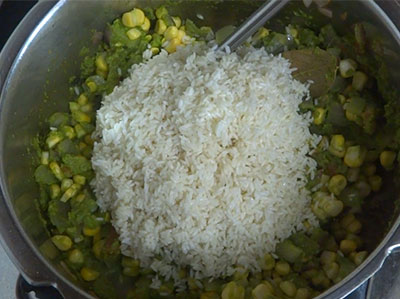 rice for corn pulao or corn rice