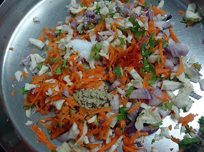 salt and spices for curd sandwich