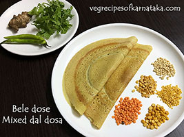 bele dose or dal dosa recipe