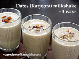 dates milkshake recipe