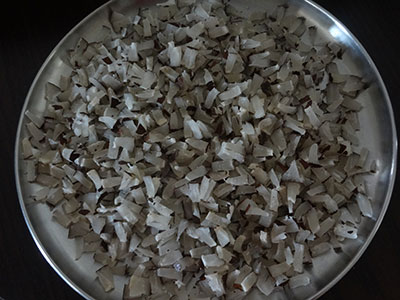 finely chopped dessicated coconut for ellu bella or yellu bella