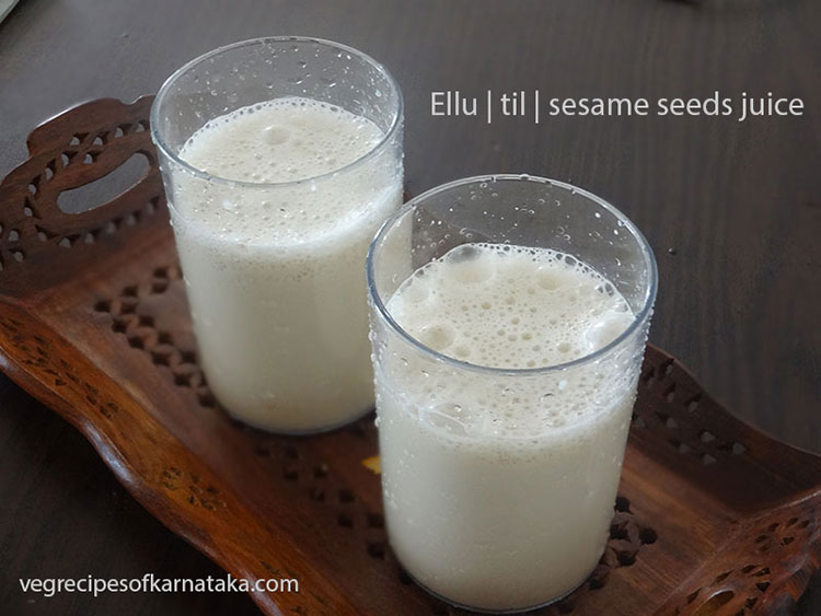 ellu juice or sesame seeds milkshake