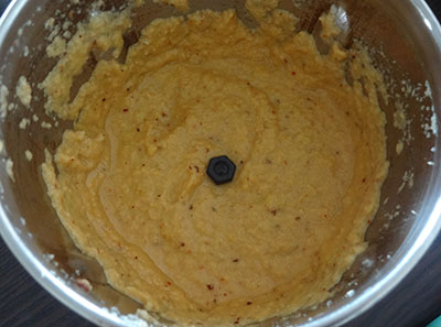 ground sweet potato chutney or genasina chutney