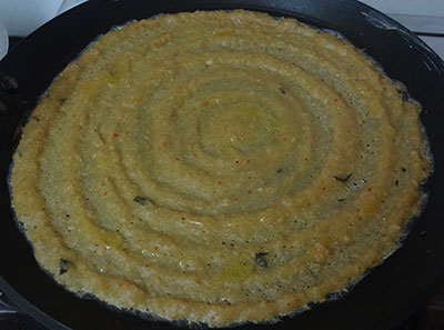 cooking godhi dose or whole wheat dosa