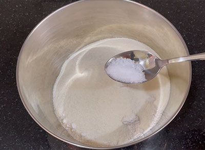 salt for godhi hittina dosse or wheat flour rava dosa