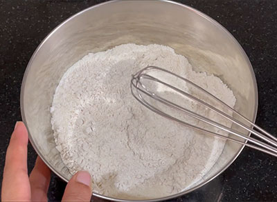 mixing flours for godhi hittina dosse or wheat flour rava dosa