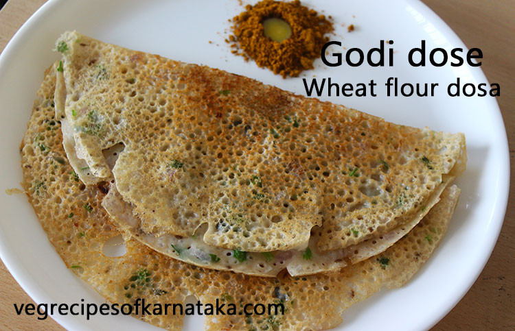 godi dose, wheat flour dosa