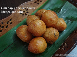 goli baje or mangalore bajji recipe