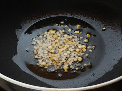 tempering for gorikai palya or cluster beans stir fry