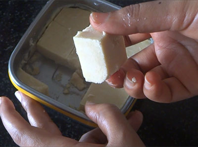 halkova or maida burfi recipe