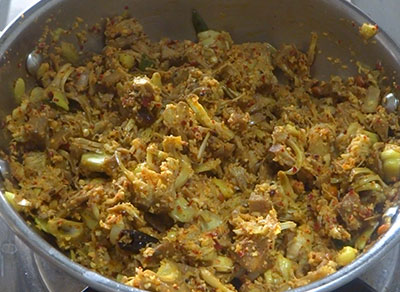 halasinakayi palya or raw jackfruit stir fry