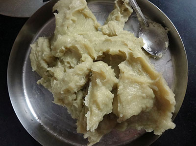 halbai or halubai in the greased plate