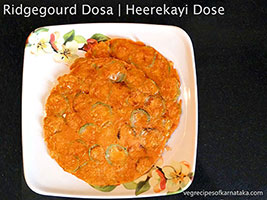 ridge gourd dosa recipe