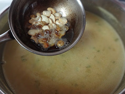 cashews and raisins for hesaru bele payasa or mung dal kheer